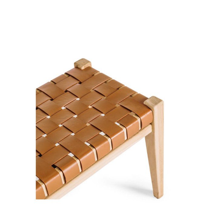 Indo Bench Seat - Woven - Saddle - Paulas Home & Living