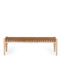 Indo Bench Seat - Woven - Saddle - Paulas Home & Living
