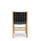 Indo Dining Chair - Woven leather