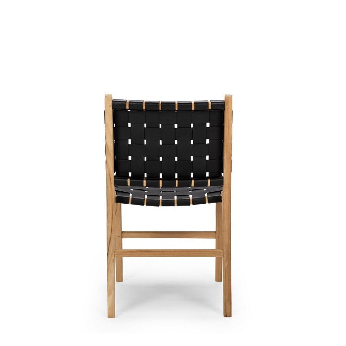 Indo Dining Chair - Woven leather