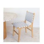 Indo Dining Chair - Woven leather