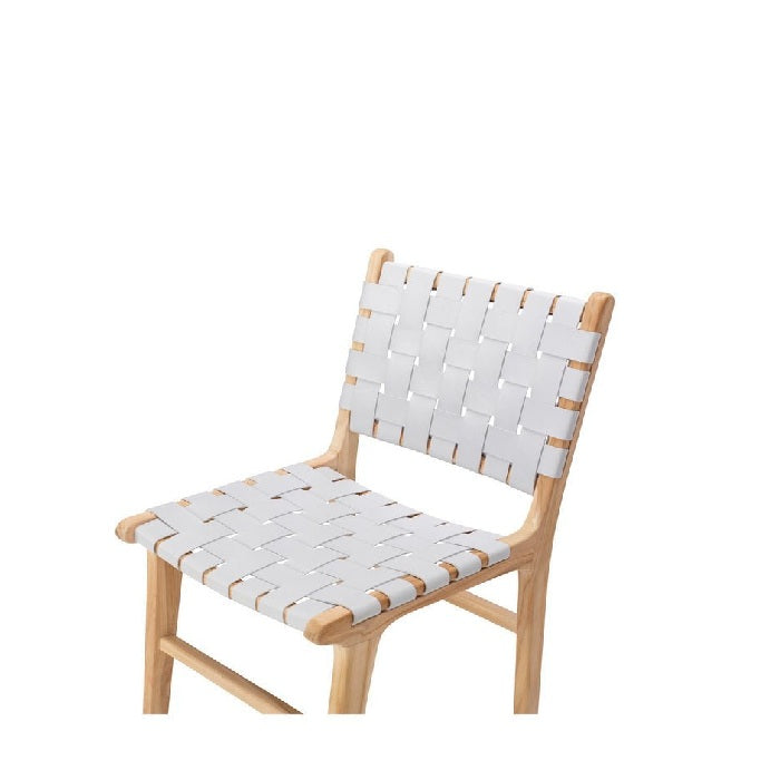 Indo Dining Chair - Woven leather