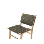 Indo Dining Chair - Woven leather