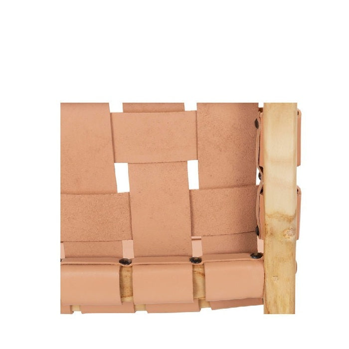 Indo Dining Chair - Woven leather