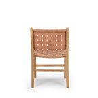 Indo Dining Chair - Woven leather