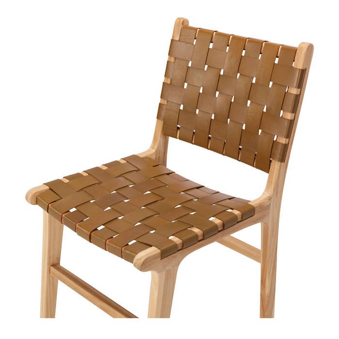 Indo Dining Chair - Woven - Saddle - Paulas Home & Living
