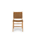 Indo Dining Chair - Woven - Saddle - Paulas Home & Living