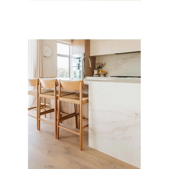 Ingrid Highback Barstool (Natural Oak) Cord- 660SH - Paulas Home & Living