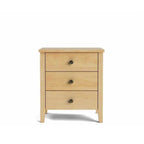 Ivydale Bedside 3 Drawer Wide - Pine - Paulas Home & Living