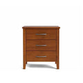Ivydale Bedside 3 Drawer Wide - Pine - Paulas Home & Living