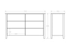 Ivydale Lowboy 6 Drawer - Ash - Paulas Home & Living