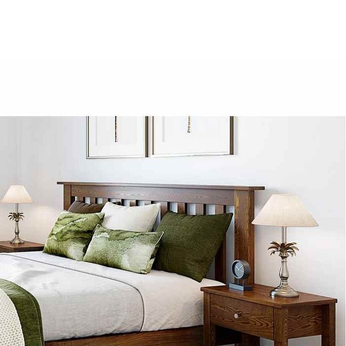 Ivydale Slatframe with Panelled headboard - Ash - Paulas Home & Living