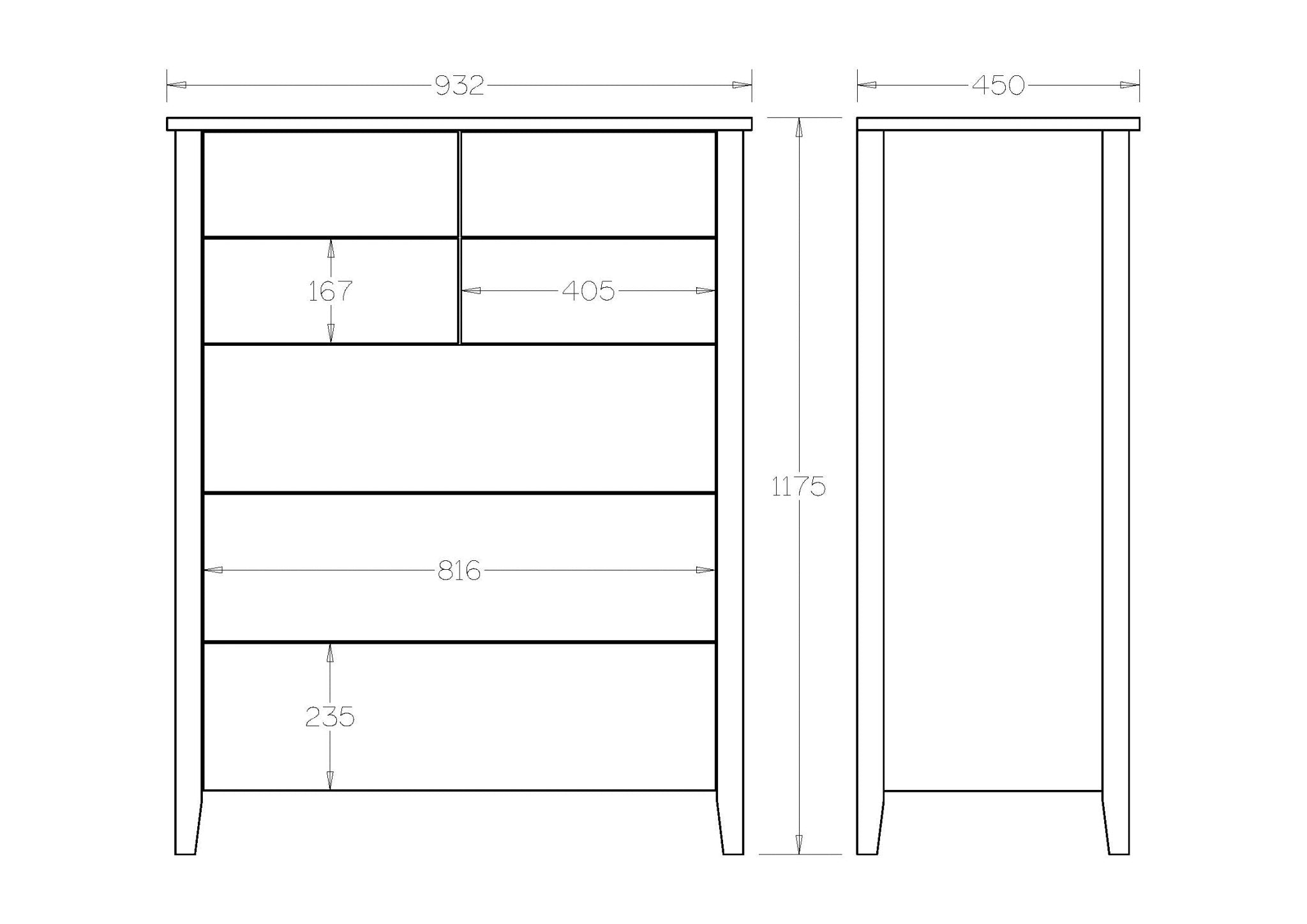 Ivydale Tallboy 7 Drawer - Ash - Paulas Home & Living