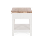 Jessica Bedside 1 Drawer - Oak Top - Paulas Home & Living