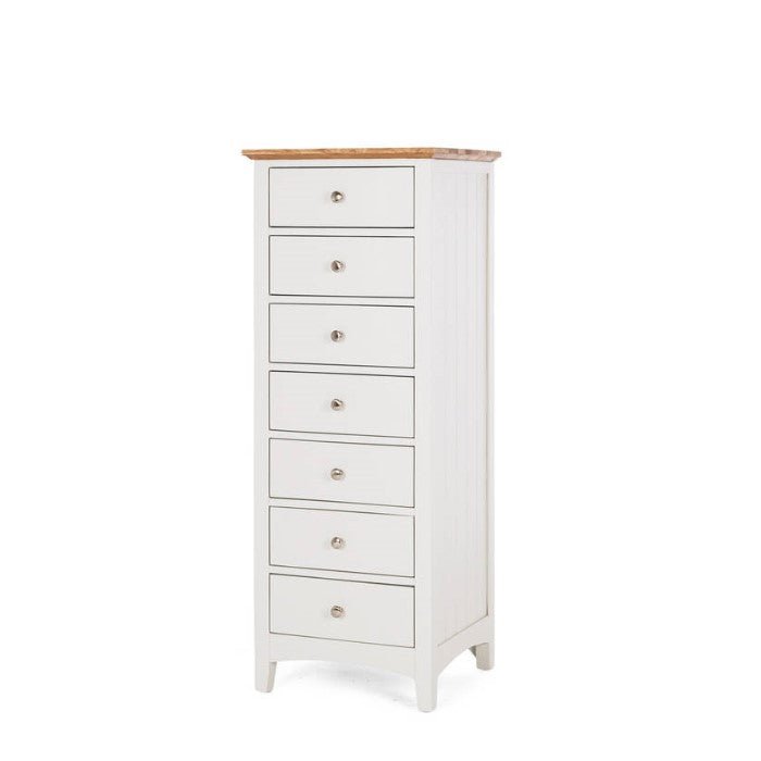 Jessica Tallboy 7 Drawer - Oak Top - Paulas Home & Living