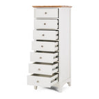 Jessica Tallboy 7 Drawer - Oak Top - Paulas Home & Living