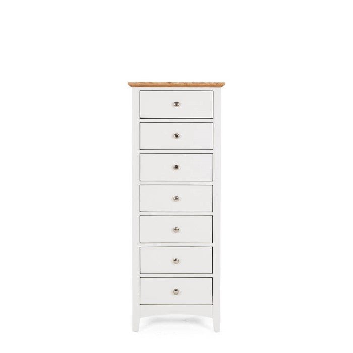 Jessica Tallboy 7 Drawer - Oak Top - Paulas Home & Living