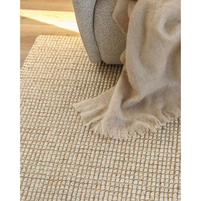 Julia Floor Rug - Ivory (Jute/Wool Blend) - Paulas Home & Living