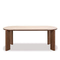 Juno Dining Table 1950w - Walnut Veneer Ceramic Top - Paulas Home & Living