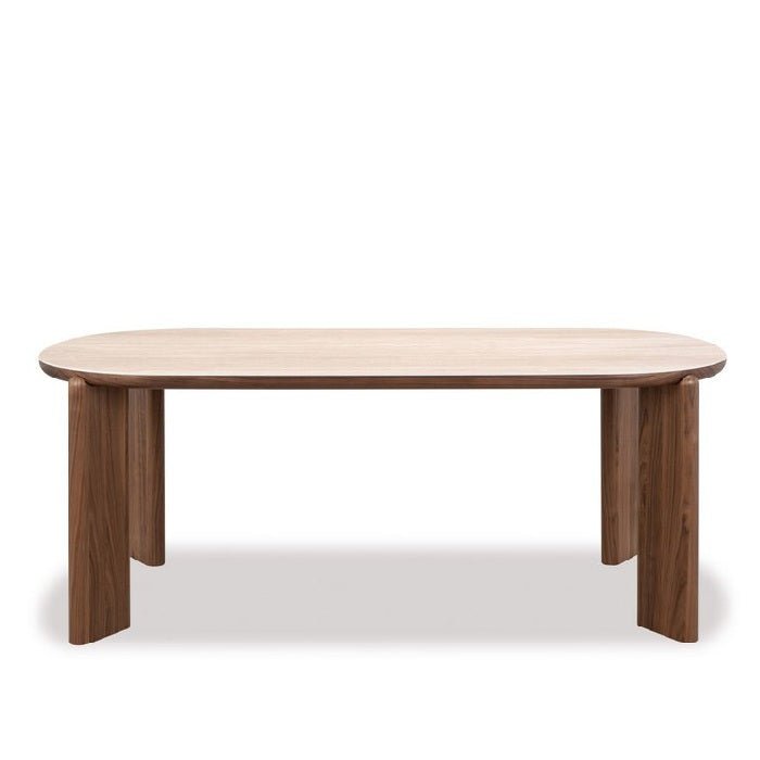 Juno Dining Table 1950w - Walnut Veneer Ceramic Top - Paulas Home & Living