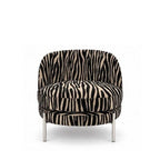 Karl Lounge Chair - Striking Zebra-print upholstery - Paulas Home & Living