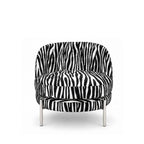 Karl Lounge Chair - Striking Zebra-print upholstery - Paulas Home & Living