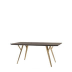 Kavali Dining Table - Brass Legs 1800w - Paulas Home & Living