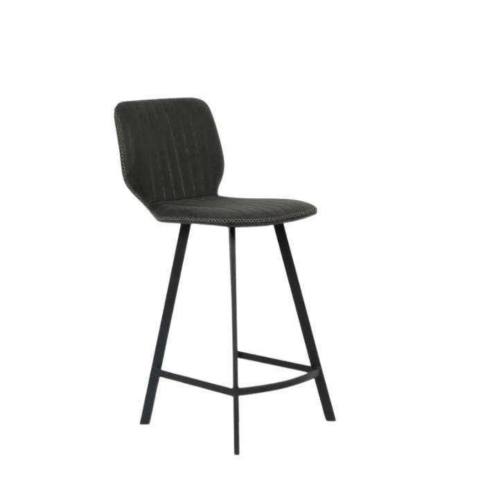 Keaton Barstool Grey PU - 650SH - Paulas Home & Living