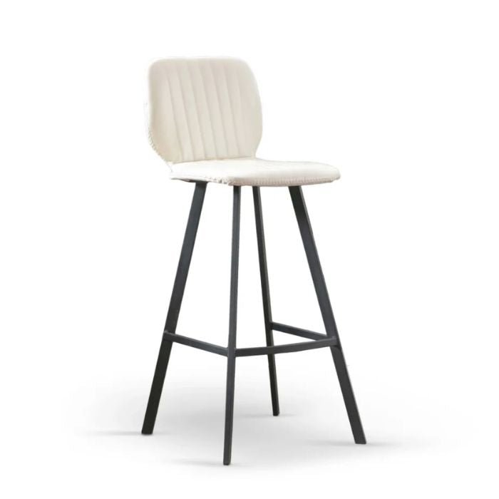 Keaton Barstool White PU - 760SH - Paulas Home & Living