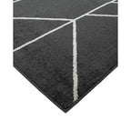 Kingston Floor Rug - Black (Polypropylene) - Paulas Home & Living