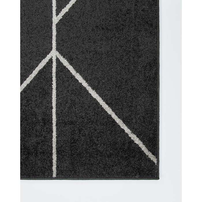 Kingston Floor Rug - Black (Polypropylene) - Paulas Home & Living