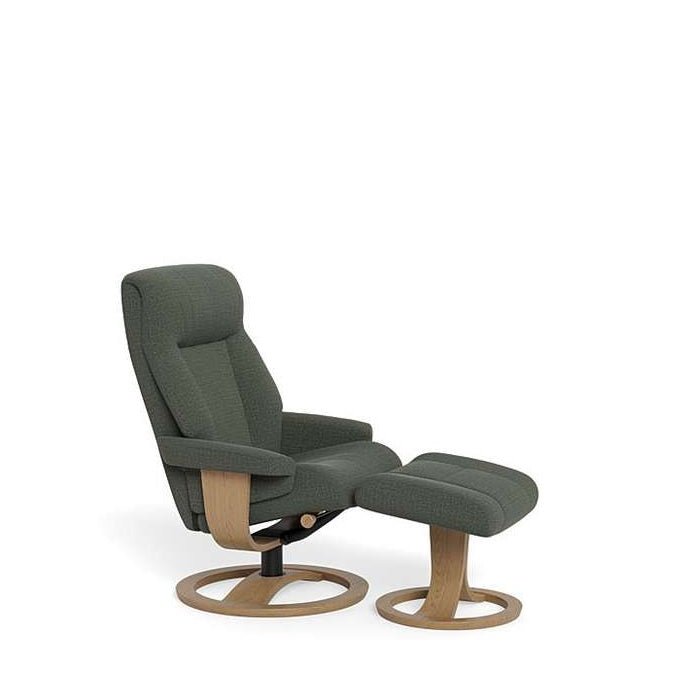 La - Z - Boy Atlanta Large Recliner + Footstool - Paulas Home & Living