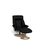 La - Z - Boy Atlanta Recliner + Footstool in Classic Essenza Leather - Paulas Home & Living