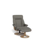 La - Z - Boy Atlanta Recliner + Footstool in Classic Essenza Leather - Paulas Home & Living