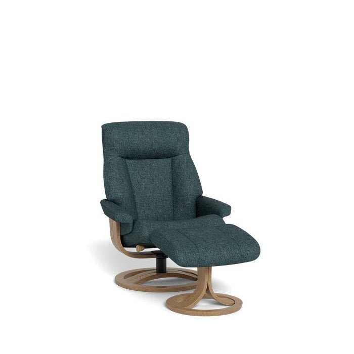 La - Z - Boy Atlanta Recliner + Footstool in Fabric - Paulas Home & Living
