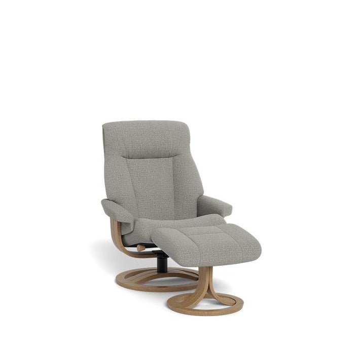 La - Z - Boy Atlanta Recliner + Footstool in Fabric - Paulas Home & Living