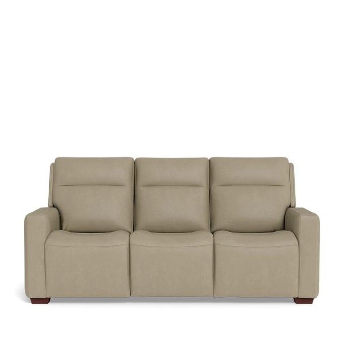 La - Z - Boy Cary Power Reclining 3 Seater Sofa - Premium Jersey Leather - Paulas Home & Living