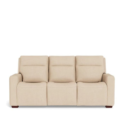 La - Z - Boy Cary Power Reclining 3 Seater Sofa - Premium Jersey Leather - Paulas Home & Living