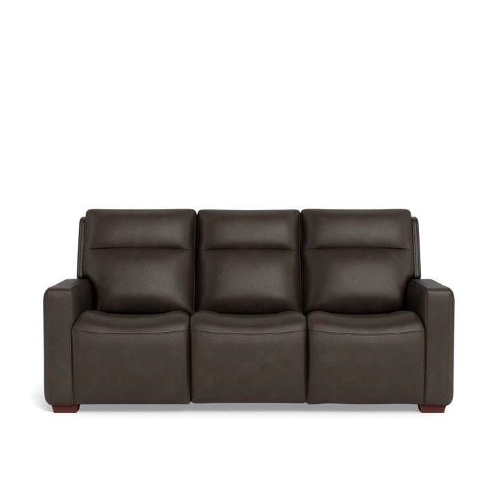 La - Z - Boy Cary Power Reclining 3 Seater Sofa - Premium Jersey Leather - Paulas Home & Living