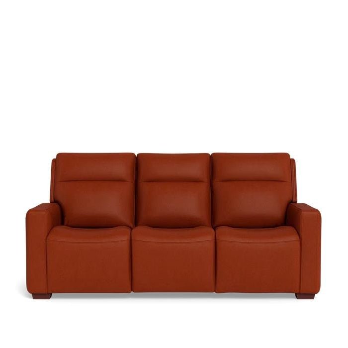 La - Z - Boy Cary Power Reclining 3 Seater Sofa - Premium Jersey Leather - Paulas Home & Living