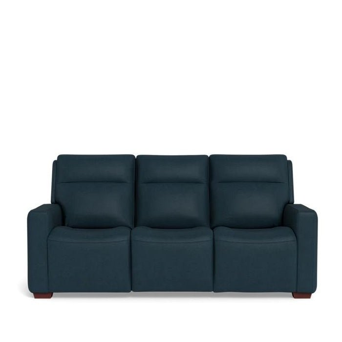 La - Z - Boy Cary Power Reclining 3 Seater Sofa - Premium Jersey Leather - Paulas Home & Living