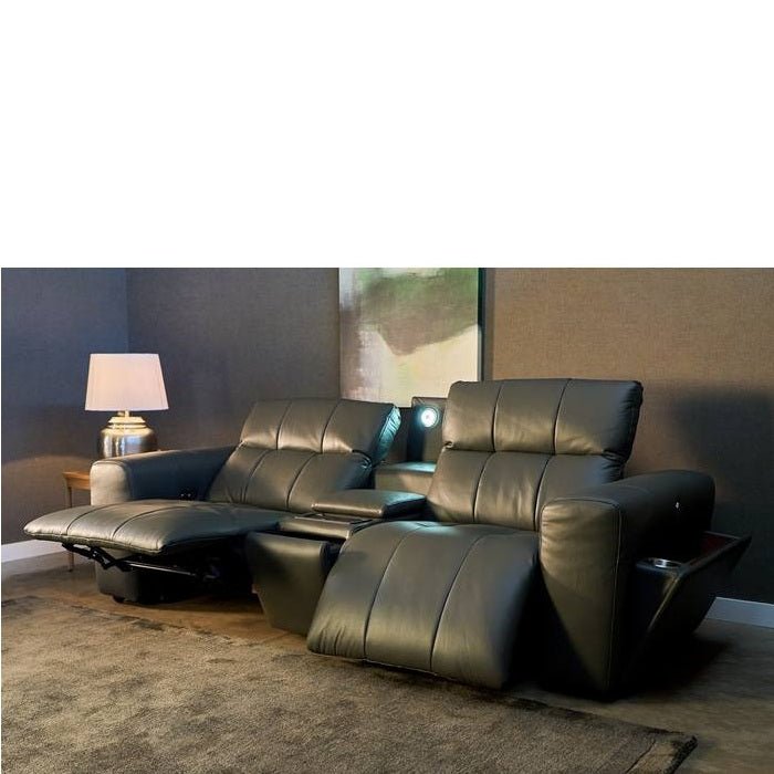 La - Z - Boy Durham 2 Seater Power Reclining Sofa with Console - Paulas Home & Living