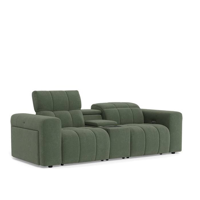 La - Z - Boy Durham 2 Seater Power Reclining Sofa with Console - Paulas Home & Living