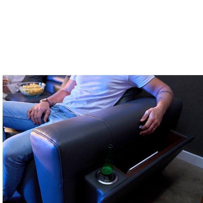 La - Z - Boy Durham 2 Seater Power Reclining Sofa with Console - Paulas Home & Living