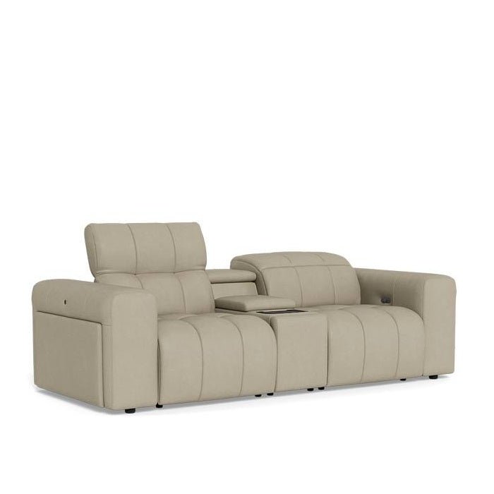 La - Z - Boy Durham 2 Seater Power Reclining Sofa with Console - Paulas Home & Living