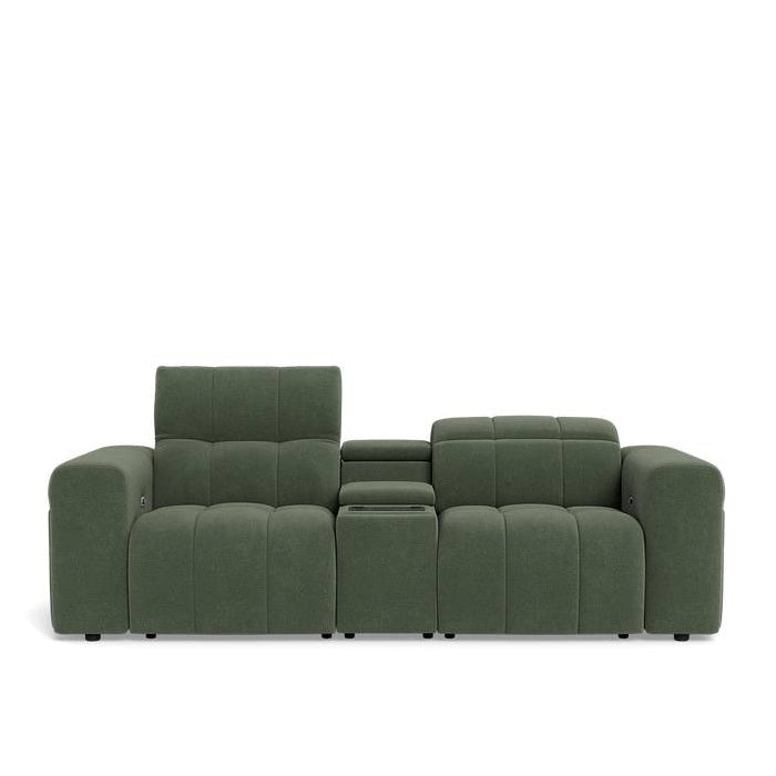 La - Z - Boy Durham 2 Seater Power Reclining Sofa with Console - Paulas Home & Living