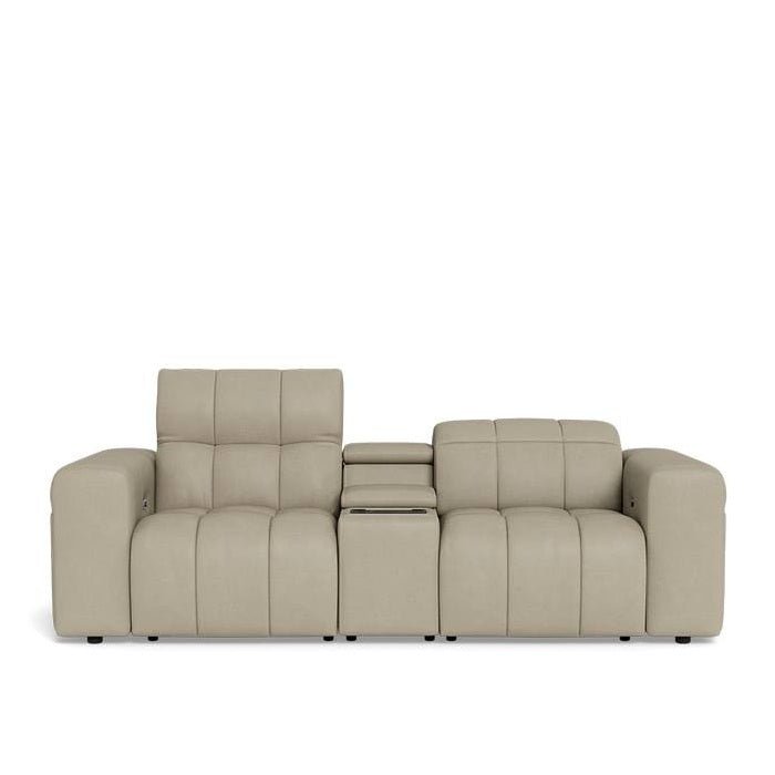 La - Z - Boy Durham 2 Seater Power Reclining Sofa with Console - Paulas Home & Living