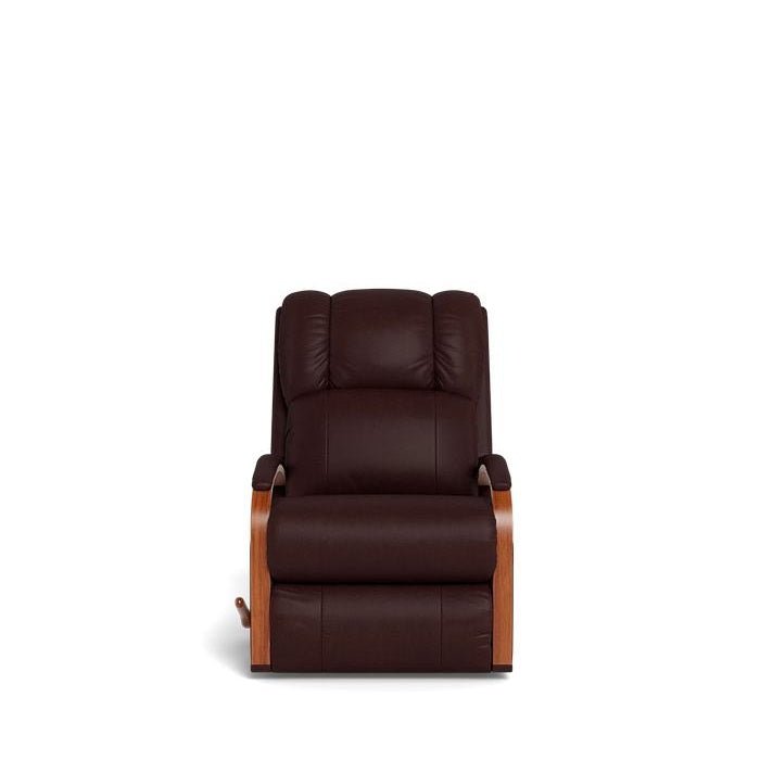 La - Z - Boy Harbor Town Mahogony Rocker Recliner - Leather - Paulas Home & Living