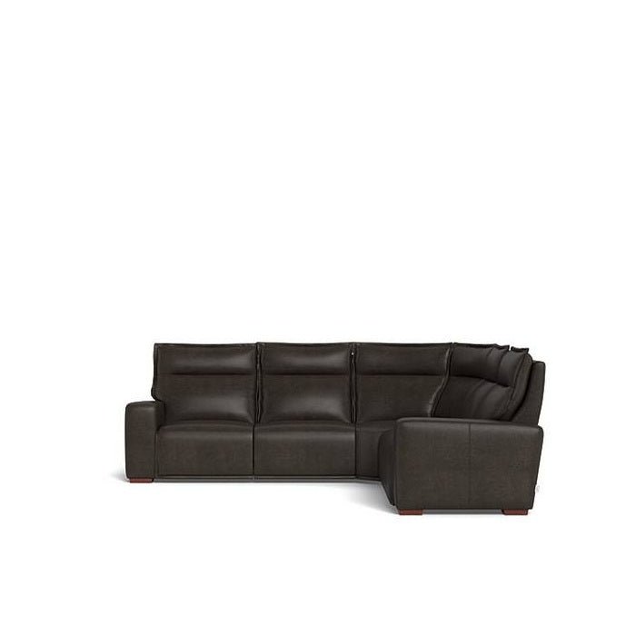 La - Z - Boy Hartford 5pce Motion Modular - Leather - Paulas Home & Living