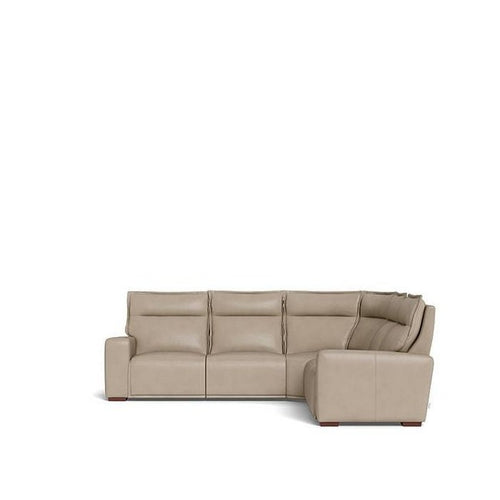 La - Z - Boy Hartford 5pce Motion Modular - Leather - Paulas Home & Living